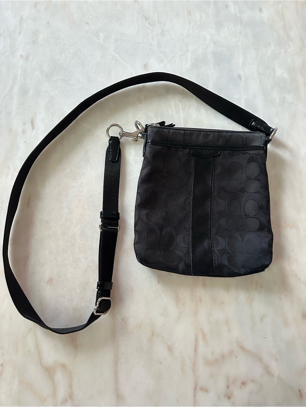 Coach Black Signature Crossbody Bag